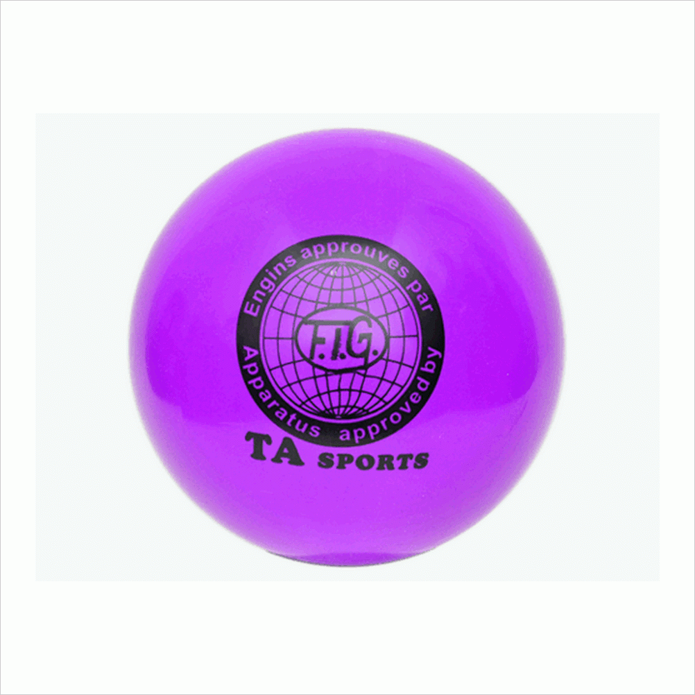 Мяч для художественной гимнастики. Диаметр 15 см (детский) Цвет фиолетовый