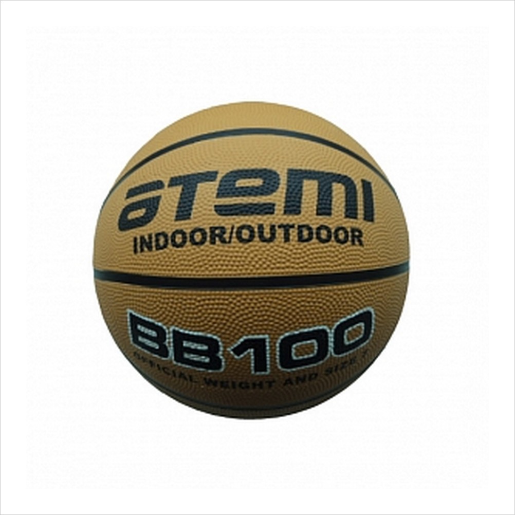 BB100 Мяч баскетбольный ATEMI, р. 5, резина, 8 панелей