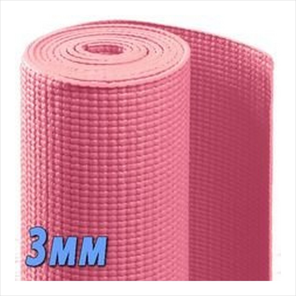 Коврик д/ йоги 173х61х0,3 см (розовый)