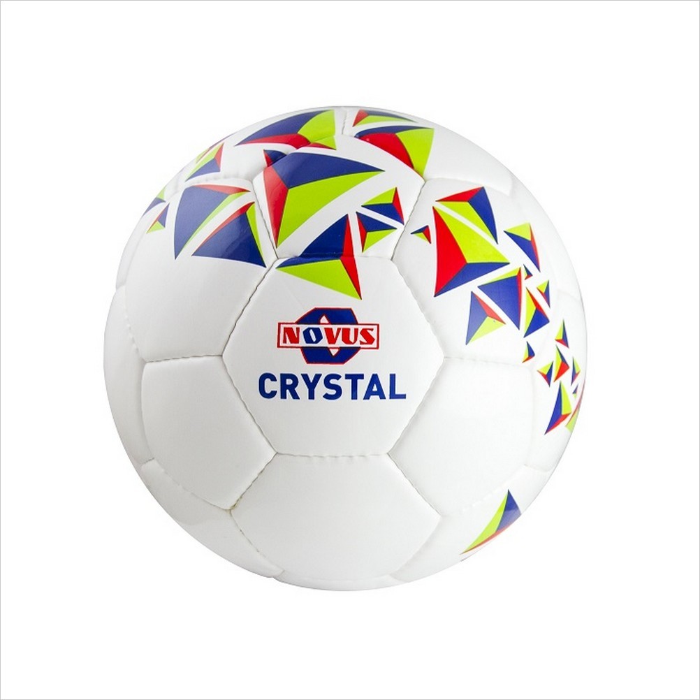 Мяч ф/б NOVUS CRYSTAL, PVC, бел/син/красн, р.4