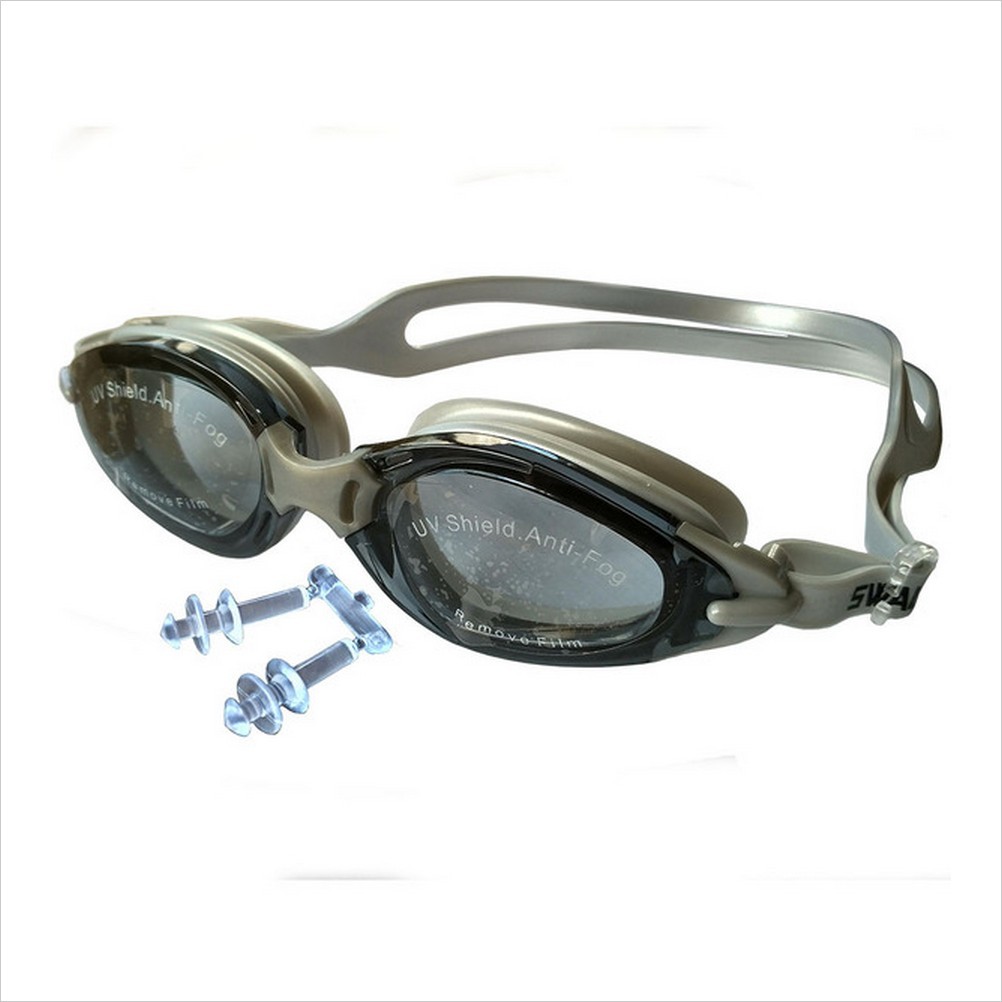 Очки для плавания в комплекте с берушами R18167  (серебро)
