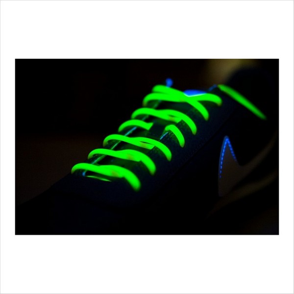 Шнурки люминесцентные GREEN (зеленые)