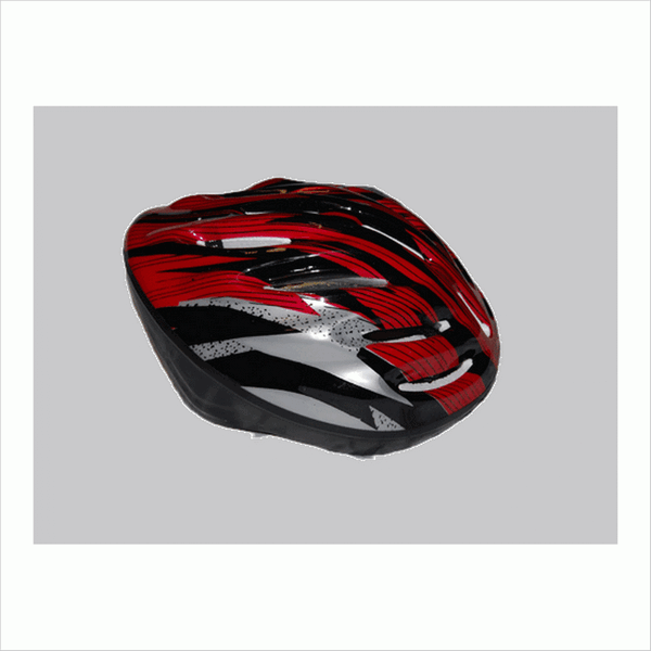 Шлем защитный скейтбордистов, роллеров, велосипедистов, цвет красный (13073)