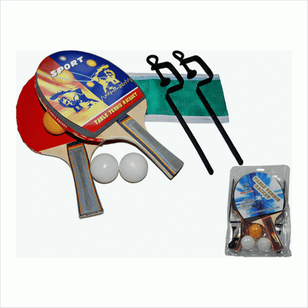 Комплект для настольного тенниса (2 ракетки + 3 шарика +сетка со стойками)