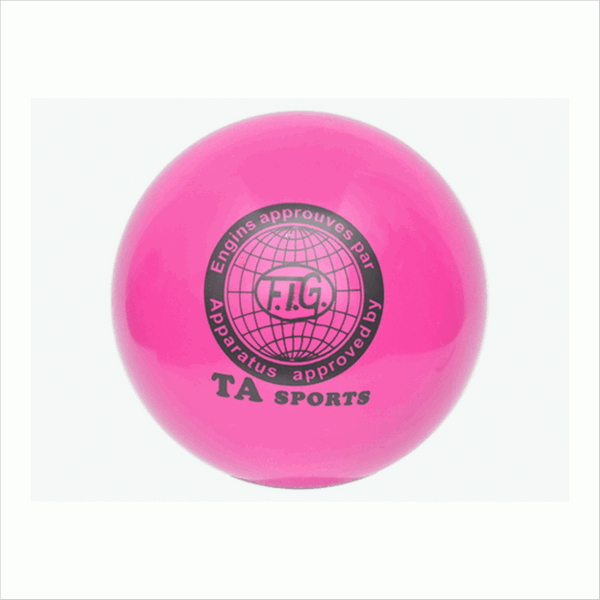 Мяч для художественной гимнастики. Диаметр 15 см (детский) Цвет розовый