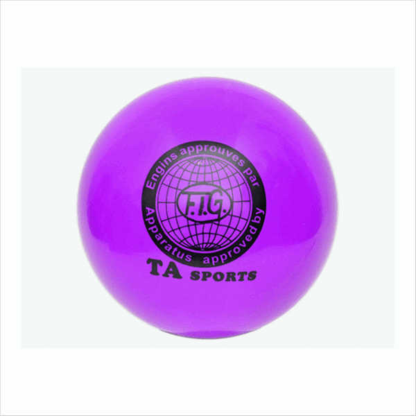 Мяч для художественной гимнастики. Диаметр 15 см (детский) Цвет фиолетовый