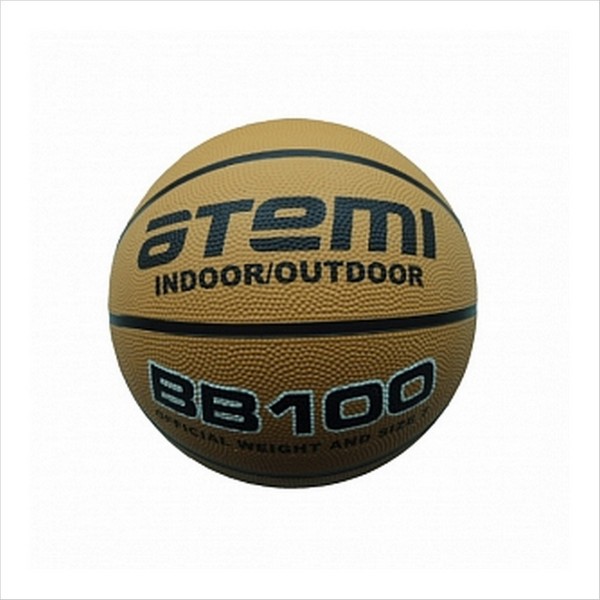 BB100 Мяч баскетбольный ATEMI, р. 5, резина, 8 панелей