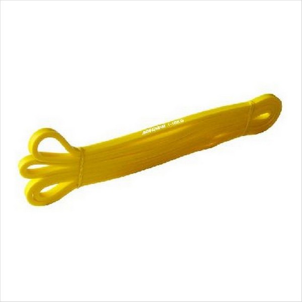 Эспандер-Резиновая петля-6,4mm (желтый)  (эспандер резиновая петля для фитнеса замкнутый Размер:2080x 4,5x 6,4мм