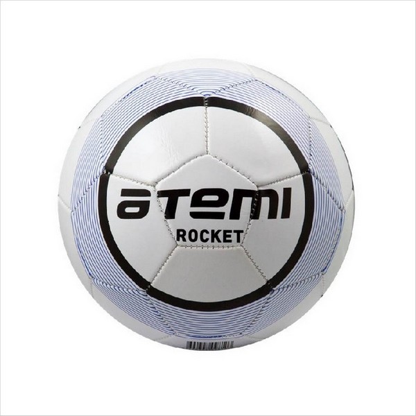 Мяч ф/б ATEMI ROCKET, PVC бел/син., р.5, м/ш, 330-350г