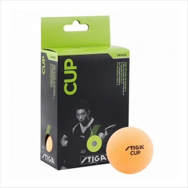 Мяч для настольного тенниса Stiga Cup (6 шт, оранжевый)
