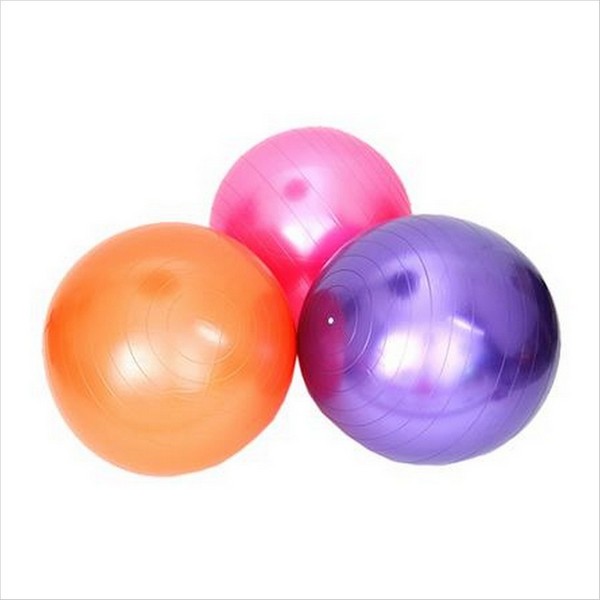 Мяч для фитнеса, ПВХ, 65см, 800гр, 6 цветов, в коробке