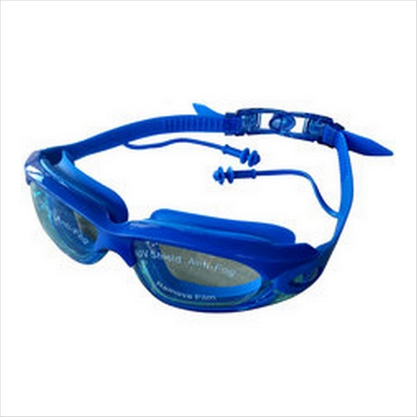 Очки для плавания + беруши R18168(синие)