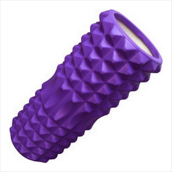 Ролик для йоги (фиолетовый) 33х13 см ЭВА/АБС