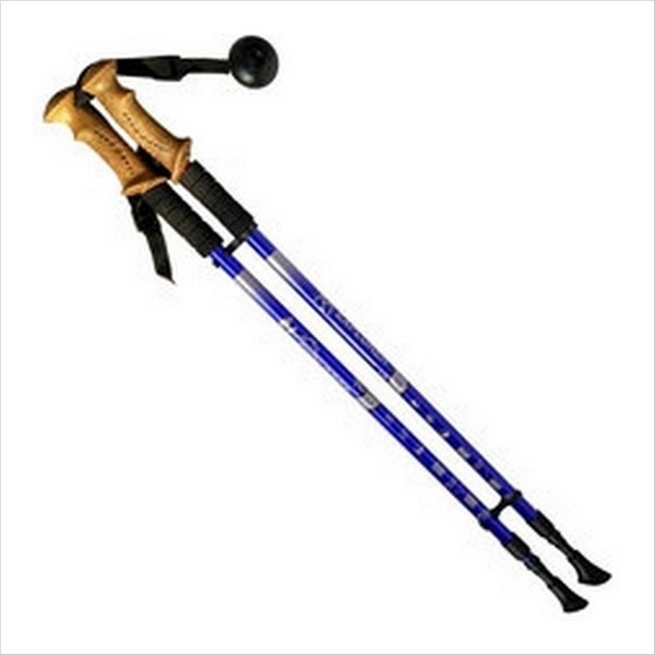 Палки для скандинавской ходьбы 2-х секционные с чехлом (синие) до 1,35м Телескопические R18143-PRO