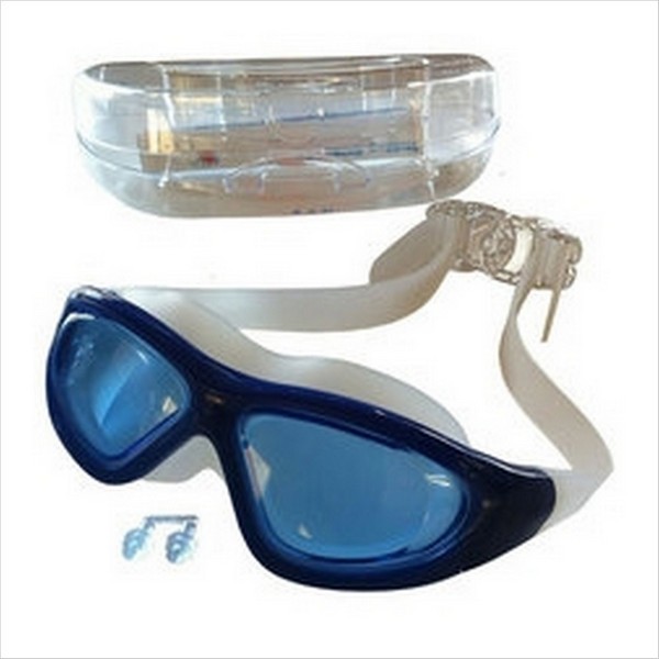 Очки-маска для плавания с берушами (синие) H10057