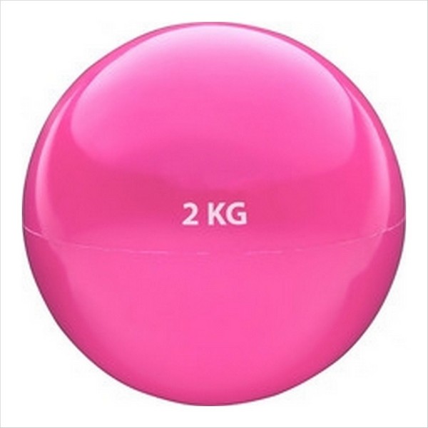 Медбол 2кг., d-13см. розовый (ПВХ/песок) HKTB901