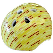 Шлем велосипедный (желтый), 6 отверстий, на застежке D26052-8