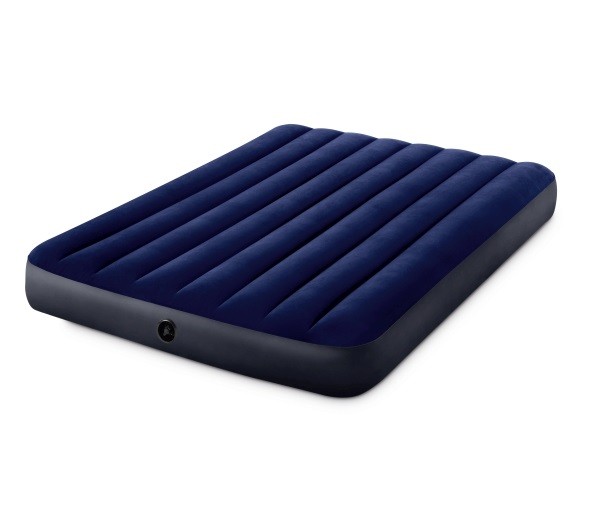 Кровать надувная Intex Сlassic Downy Airbed Fiber-Tech 64758 191х137х25 см