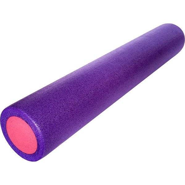 Ролик для йоги полнотелый 2-х цветный PEF100-91-8 (сине/оранжевый) 91х15см.