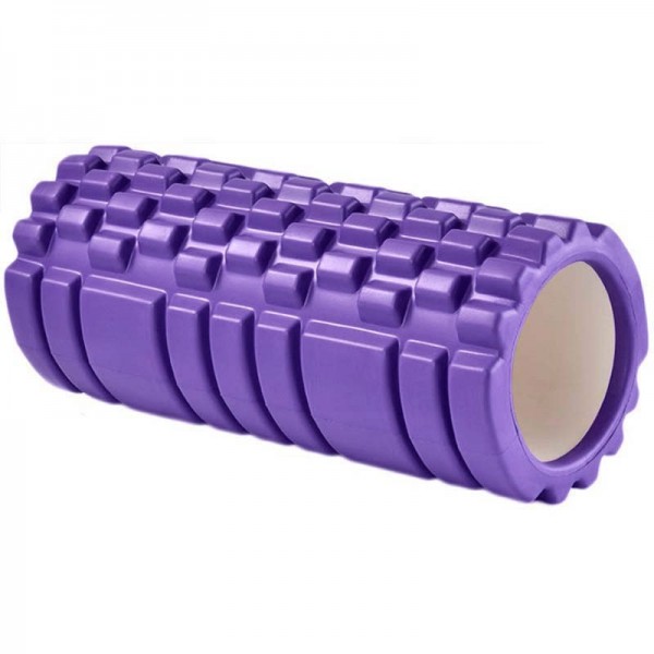 Ролик для йоги E29389  (фиолетовый) 33х13,5см ЭВА/АБС