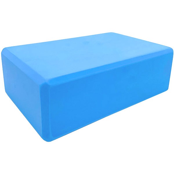 Йога блок полумягкий (голубой) 223х150х76мм., из вспененного ЭВА (A25571) BE100-4 
