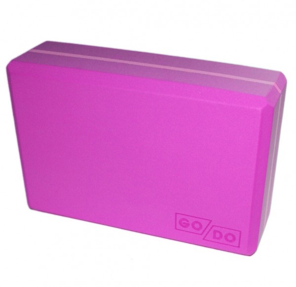Кирпичик (блок) для йоги утяжелённый. Цвет: розовый: YJ-K2-МР (00327)