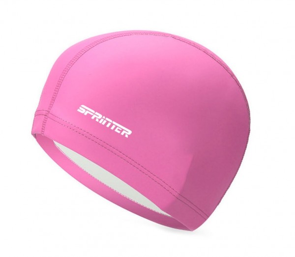 Шапочка для плавания комбинированная SPRINTER :PU-1117 (Розовый)
