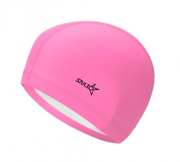 Шапочка для плавания комбинированная SAILTO :PU-N7 (Розовый)