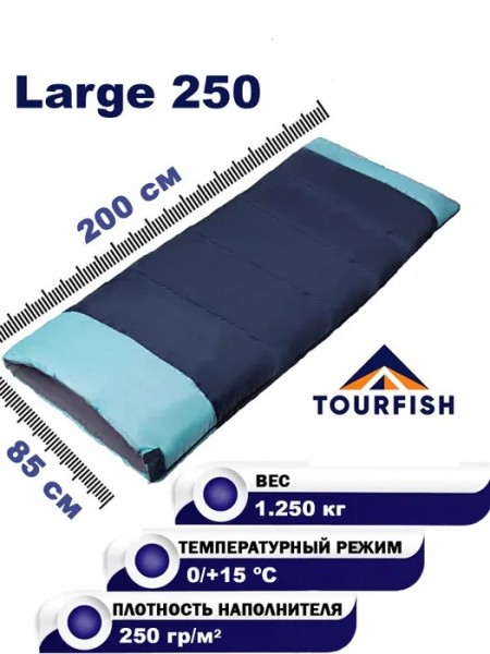 Спальник одеяло с подголовником LARGE 250, 215х80 cm